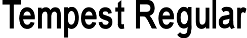 Tempest Regular font - Tempest.ttf