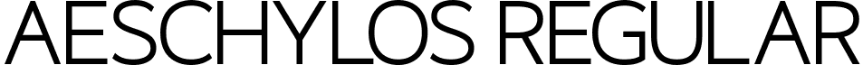 Aeschylos Regular font - Aeschylos.otf