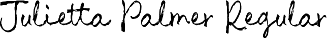 Julietta Palmer Regular font - Julietta Palmer.otf