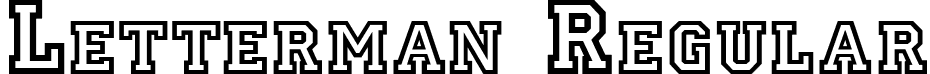 Letterman Regular font - Letterman.ttf