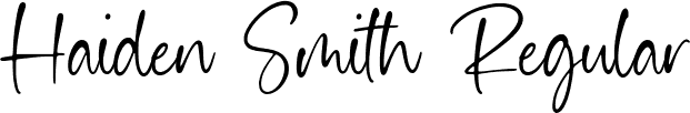 Haiden Smith Regular font - Haiden-Smith.otf