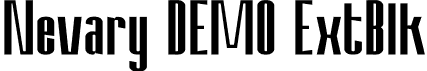 Nevary DEMO ExtBlk font - Nevary DEMO.otf