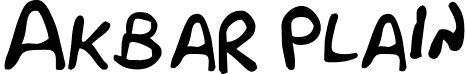 Akbar Plain font - Simpsonfont.ttf