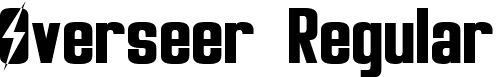 Overseer Regular font - Overseer.otf