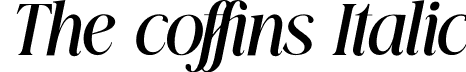 The coffins Italic font - the coffins.otf