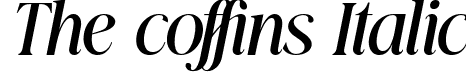 The coffins Italic font - the coffins.ttf