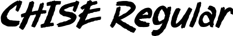 CHISE Regular font - CHISE.ttf