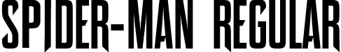 Spider-Man Regular font - Spider-Man.otf