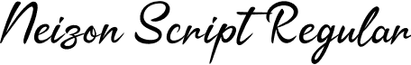 Neizon Script Regular font - NeizonScript.otf