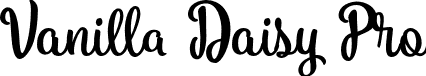 Vanilla Daisy Pro font - VanillaDaisy-Pro.otf