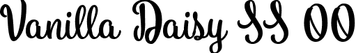 Vanilla Daisy SS 00 font - VanillaDaisy-SS00.ttf