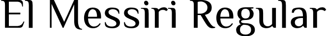 El Messiri Regular font - elmessiri-regular.otf