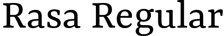 Rasa Regular font - Rasa-Regular.ttf