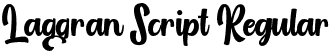 Laggran Script Regular font - Laggran Script.otf