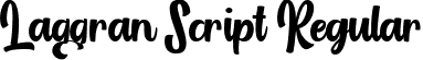 Laggran Script Regular font - Laggran Script.ttf