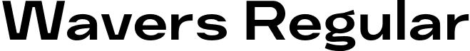 Wavers Regular font - wavers.otf