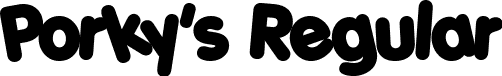 Porky's Regular font - PORKYS_.TTF