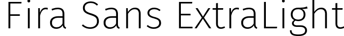 Fira Sans ExtraLight font - FiraSans-ExtraLight.ttf