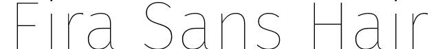 Fira Sans Hair font - FiraSans-Hair.ttf