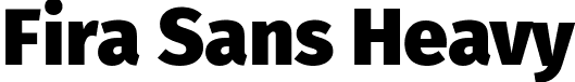 Fira Sans Heavy font - FiraSans-Heavy.ttf