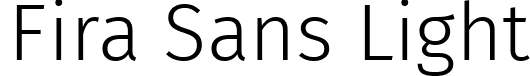 Fira Sans Light font - FiraSans-Light.ttf