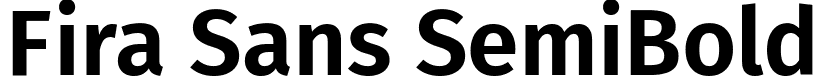 Fira Sans SemiBold font - FiraSans-SemiBold.ttf