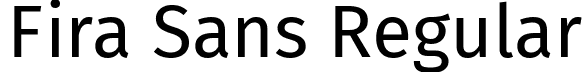 Fira Sans Regular font - FiraSans-Regular.ttf