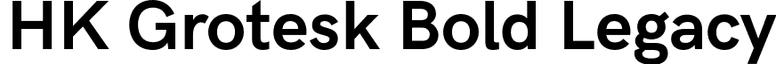 HK Grotesk Bold Legacy font - HKGrotesk-BoldLegacy.otf