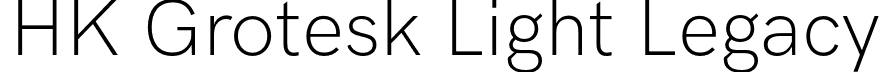 HK Grotesk Light Legacy font - HKGrotesk-LightLegacy.otf