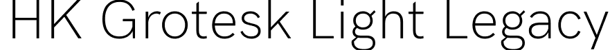 HK Grotesk Light Legacy font - HKGrotesk-LightLegacy.ttf