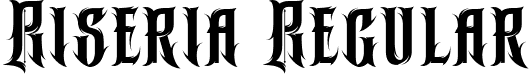 Riseria Regular font - Riseria-Regular.ttf