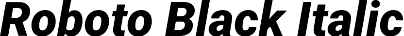 Roboto Black Italic font - Roboto-BlackItalic.ttf