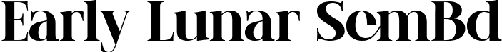 Early Lunar SemBd font - EarlyLunar-SemiBold.ttf