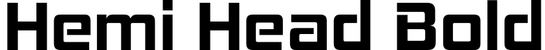 Hemi Head Bold font - Hemi Head Bold.otf