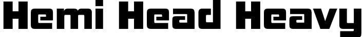 Hemi Head Heavy font - Hemi Head Heavy.otf