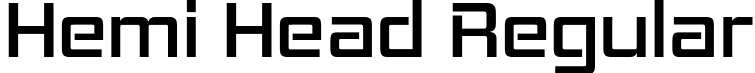 Hemi Head Regular font - Hemi Head.otf