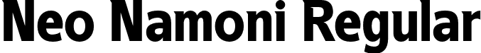 Neo Namoni Regular font - NeoNamoni-Regular.otf