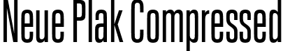 Neue Plak Compressed font - NeuePlak-CompRegular.ttf