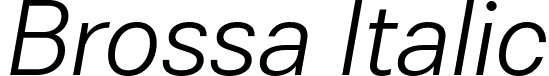 Brossa Italic font - Brossa-Italic.ttf