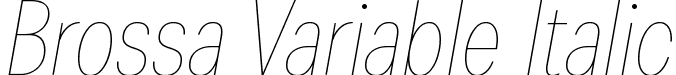 Brossa Variable Italic font - BrossaVariable-Italic.ttf