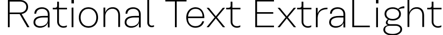 Rational Text ExtraLight font - RationalText-ExtraLight.ttf