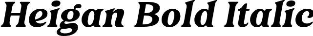 Heigan Bold Italic font - Heigan Bold Italic.otf