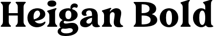 Heigan Bold font - Heigan Bold.otf