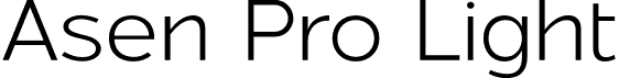 Asen Pro Light font - AsenPro-Light.otf