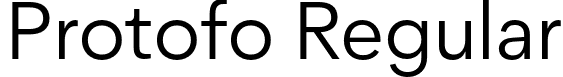 Protofo Regular font - protofo-regular.otf