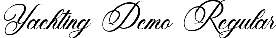 Yachting Demo Regular font - yachtingdemo-q22er.ttf