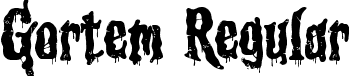 Gortem Regular font - Gortem.ttf