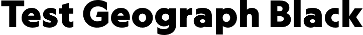 Test Geograph Black font - TestGeograph-Black.otf