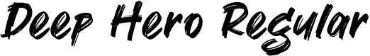 Deep Hero Regular font - deephero-r9vpm.otf