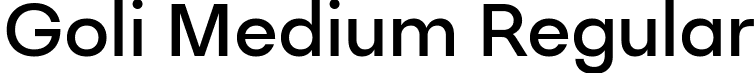 Goli Medium Regular font - Goli-Medium.ttf